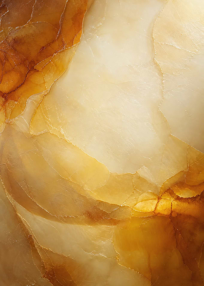 Amber Encaustic Wax Layers Golden