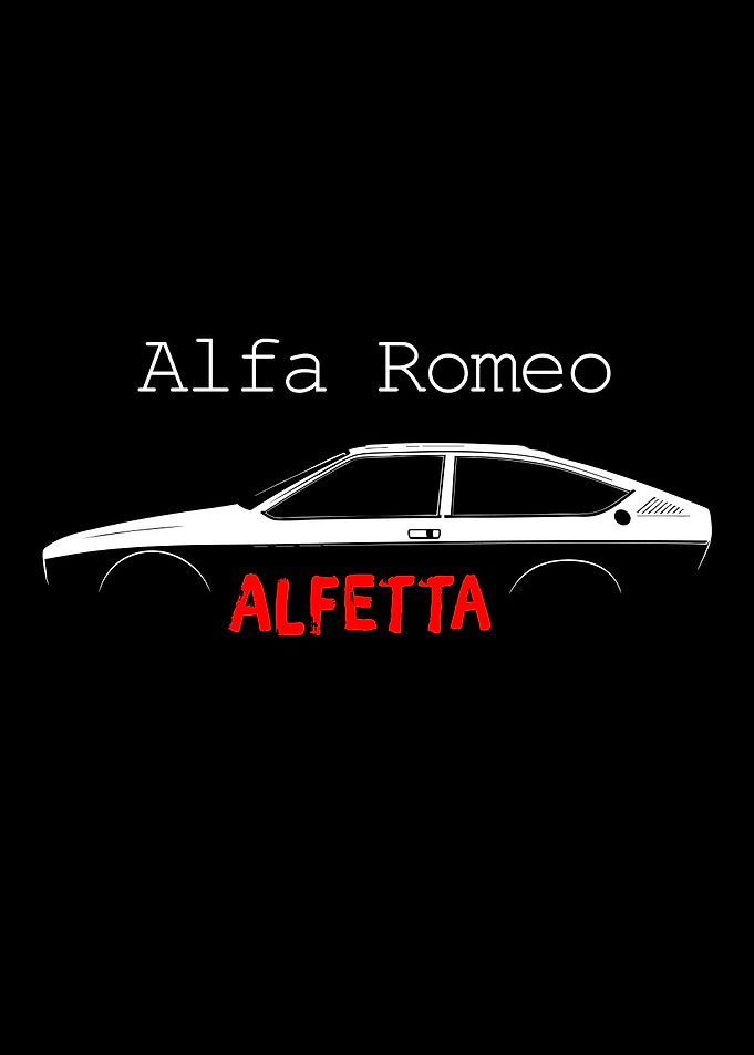 Alfa Romeo Alfetta Minimalist Car Art