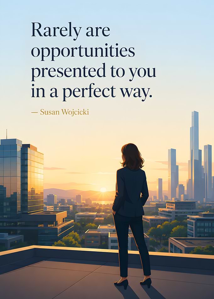 Inspirational Quote with Cityscape View