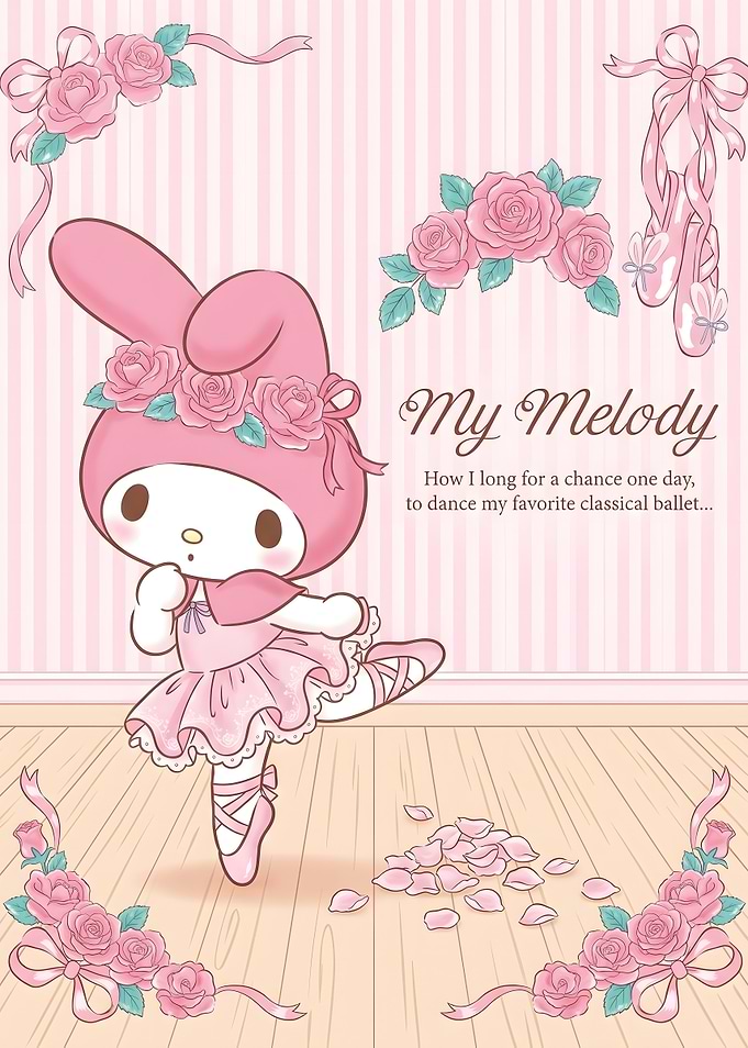 My Melody Ballerina Illustration