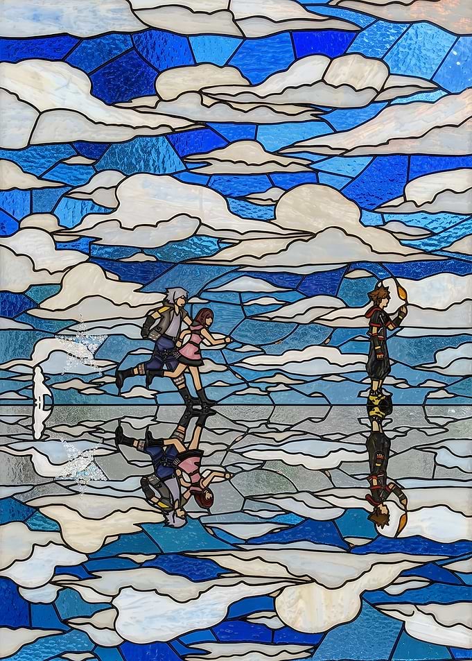 Kingdom Hearts Stained Glass Art