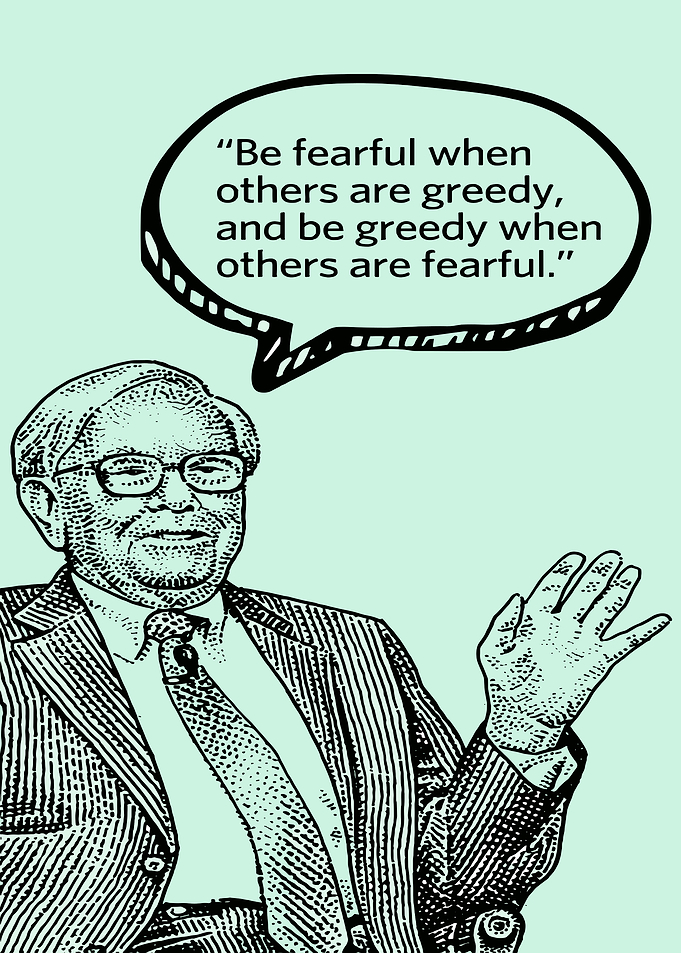 Warren Buffett Inspirational Quote Poster
