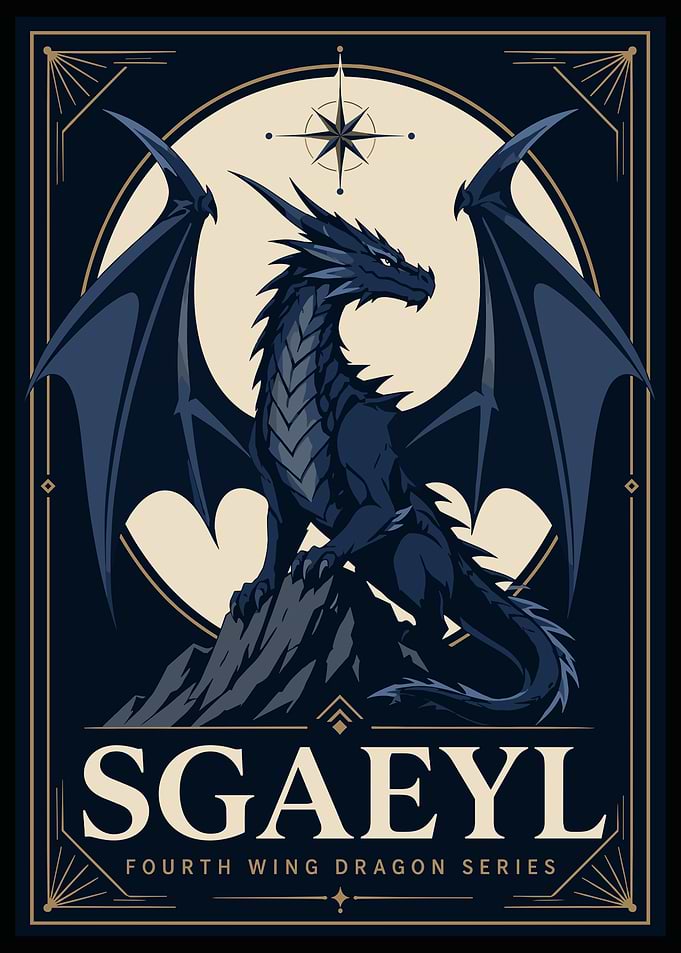 Sgaeyl Fourth Wing Dragon Poster