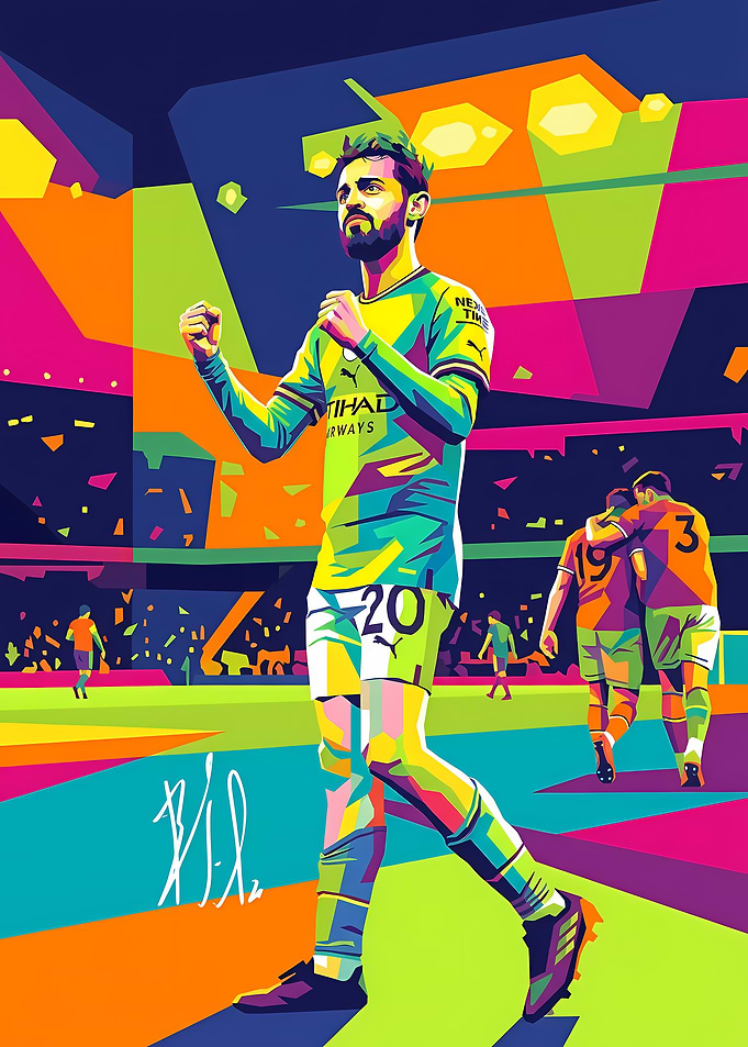 Bernardo Silva Pop Art Poster