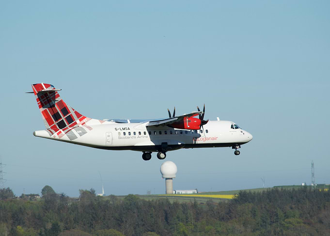 Loganair ATR 42-500 Landing