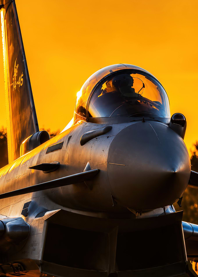 Eurofighter Typhoon at Golden Sunset
