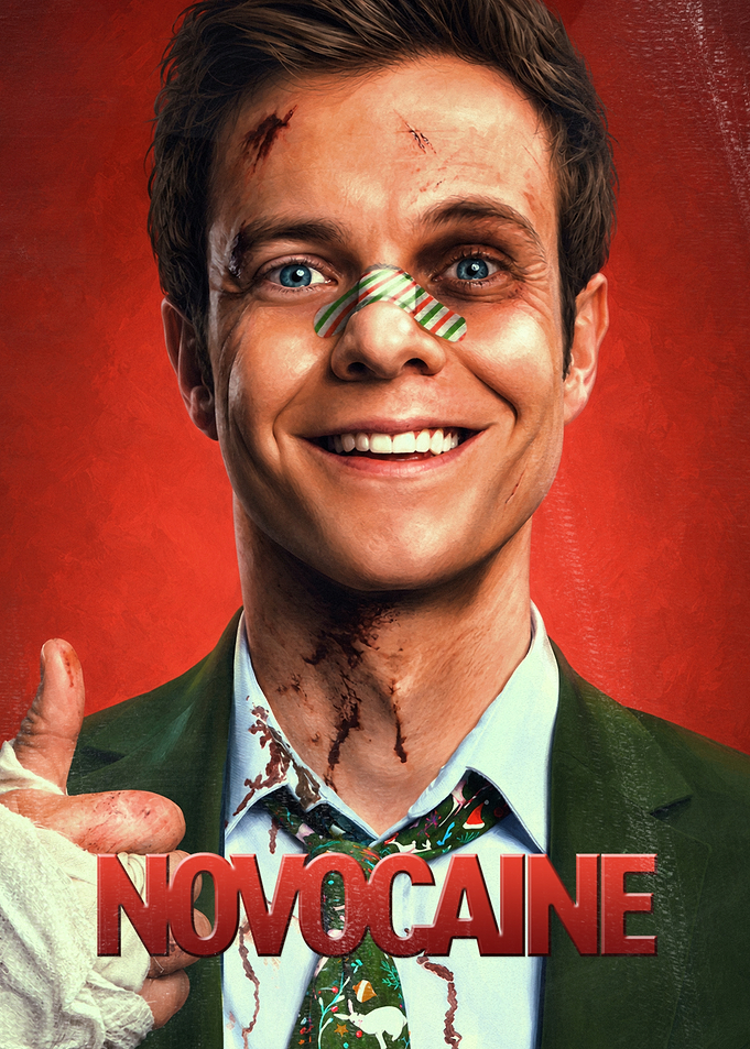 Novocaine Movie Poster Featuring Jack Quaid
