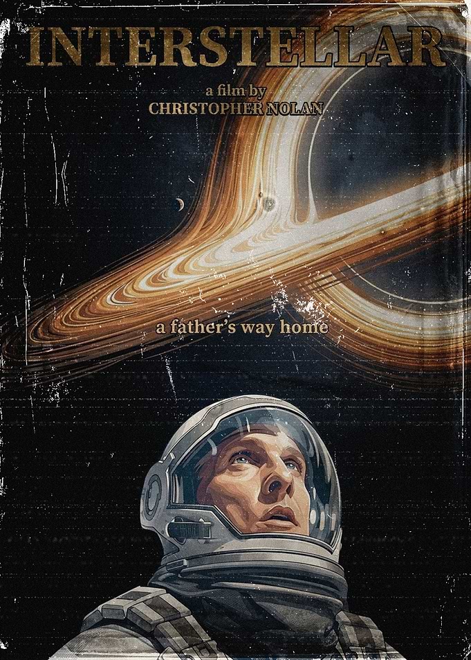 Interstellar Movie Vintage Art