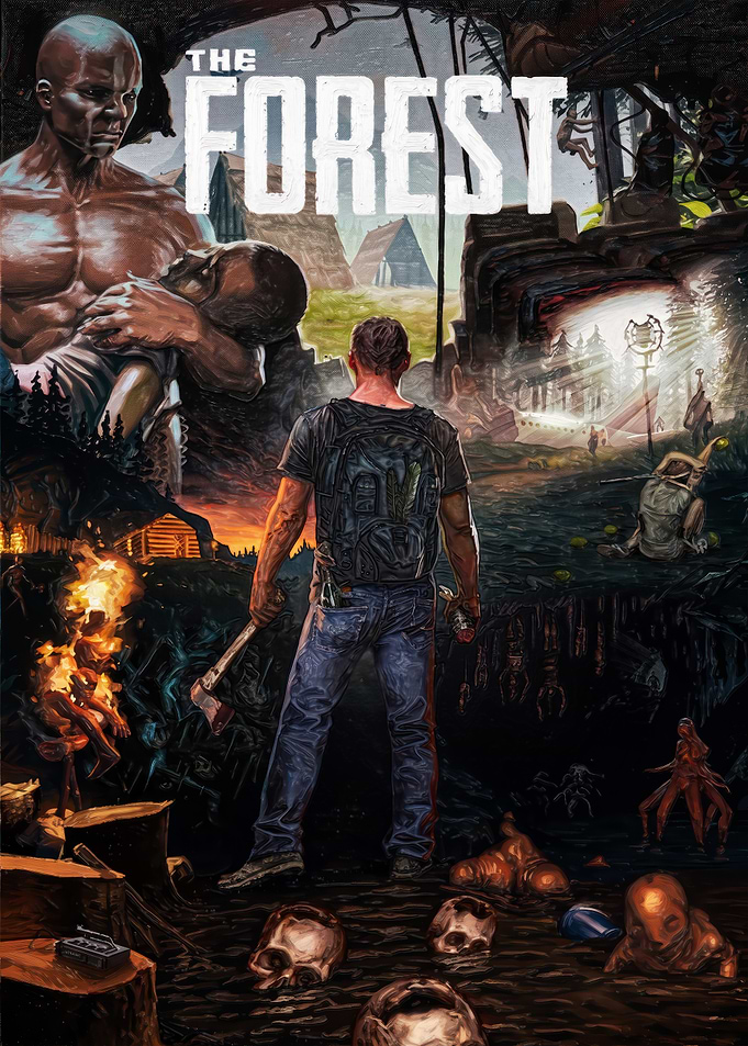 The Forest Video Game Poster