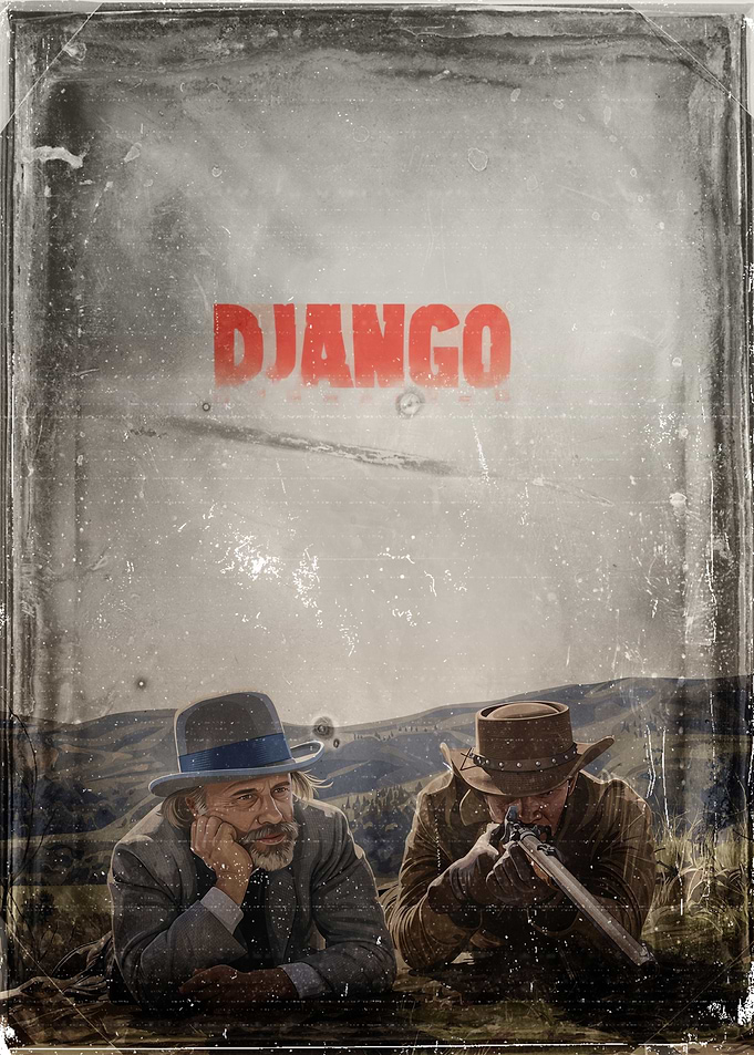 Django Unchained Movie Vintage Art