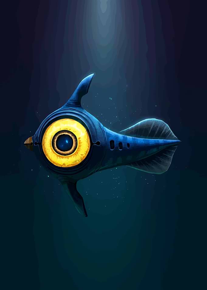 Subnautica Peeper Fish Digital Art