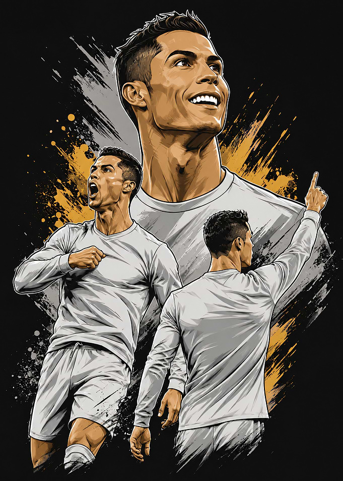 Cristiano Ronaldo Artistic Portrait Collage
