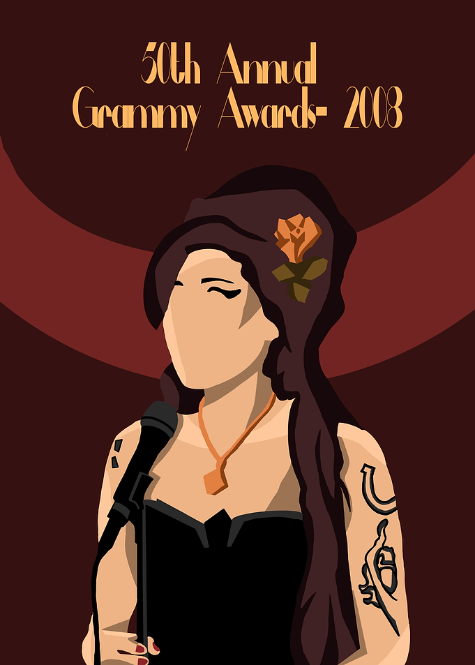 50th Grammy Awards Poster Amy