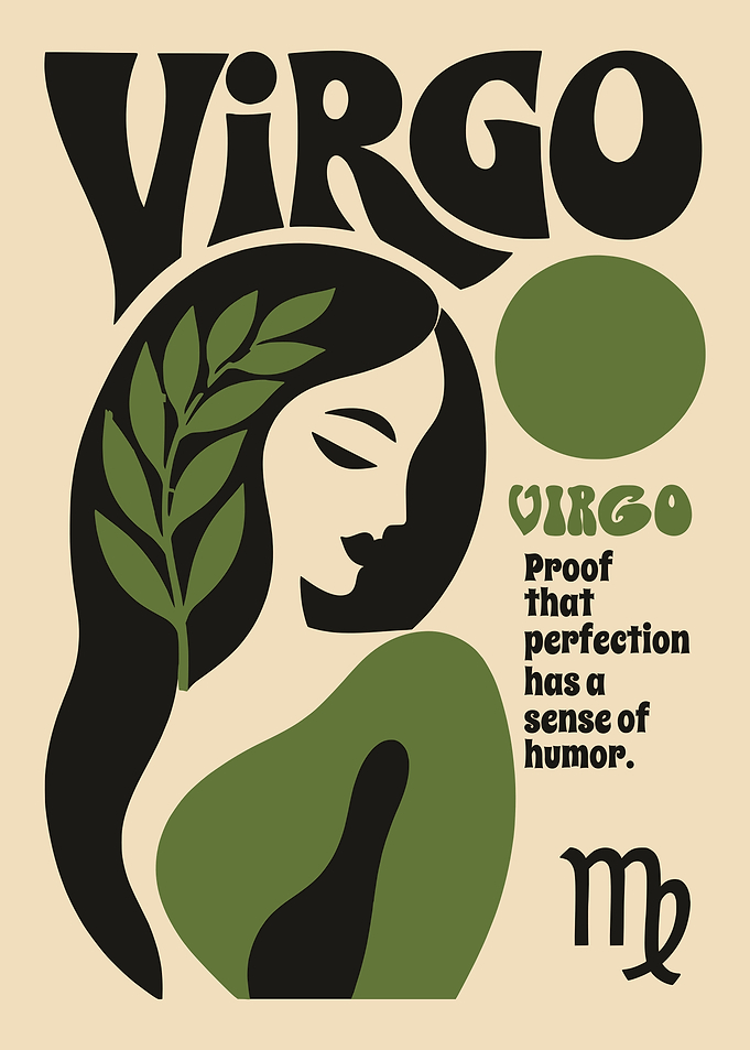 Virgo Zodiac Sign Minimalist Poster
