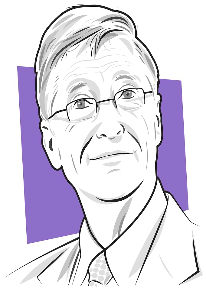 Bill Gates Portrait Illustration