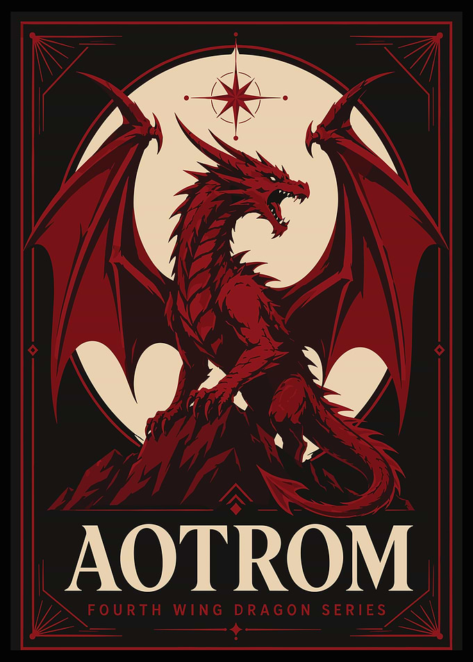 AOTROM Fourth Wing Dragon Poster