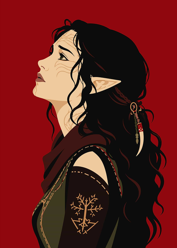 Profile Portrait of an Elven Archer