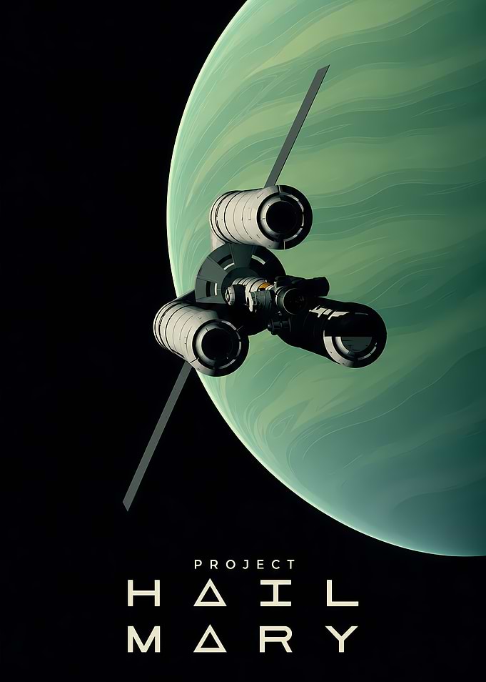 Project Hail Mary Space Poster