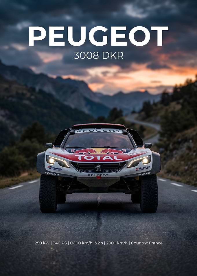 Peugeot 3008 DKR Rally Car
