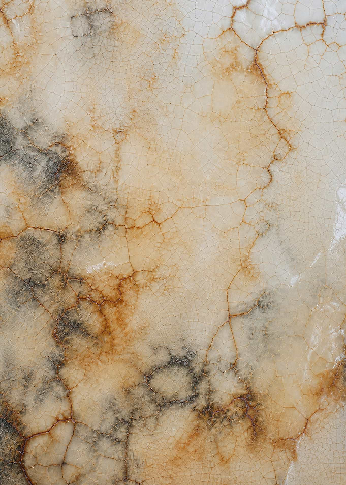 Raku Crackle Ceramic Glaze Bone and Rust