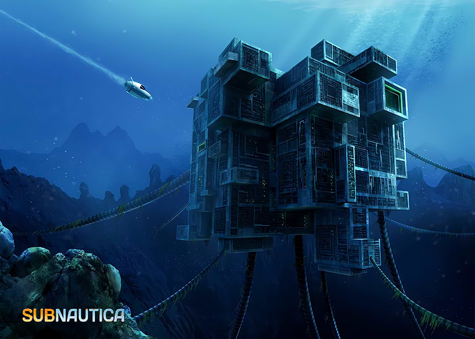 Subnautica Alien Structure Underwater