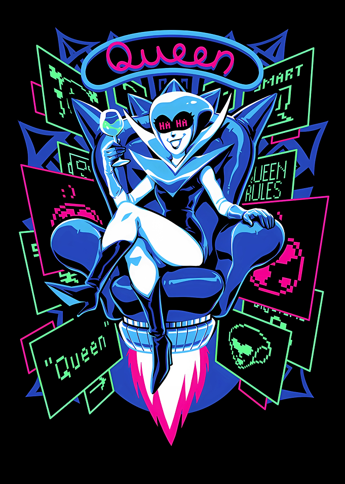 Queen from Deltarune Digital Art