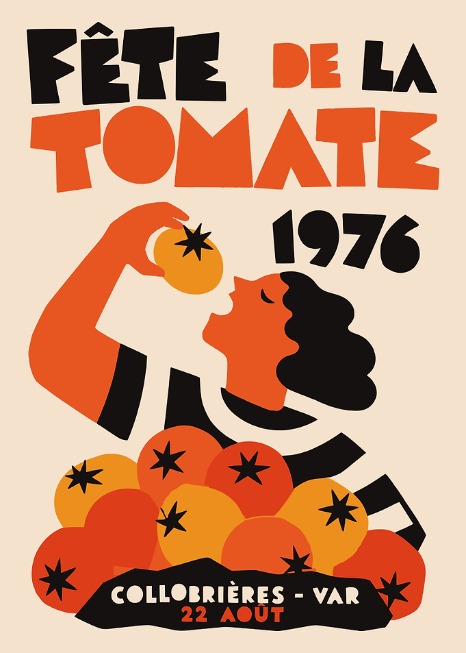 Vintage Fête de la Tomate Poster