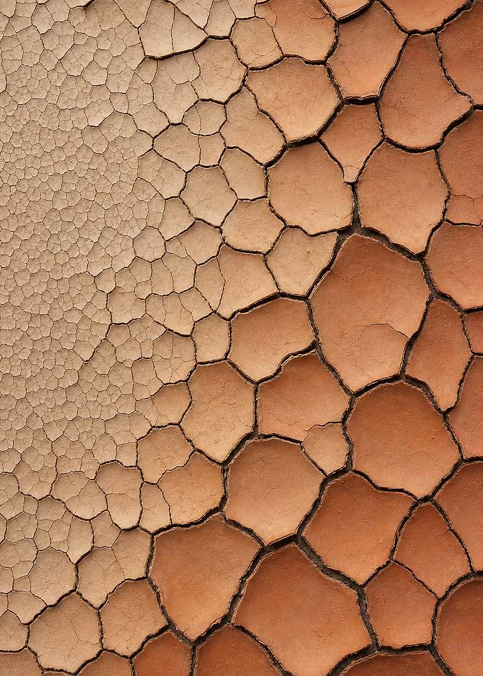 Cracked Terracotta Clay Earth Abstract
