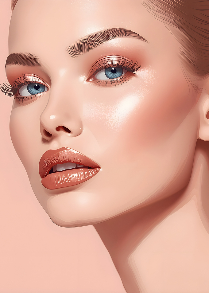 Portrait of a Woman with Makeup