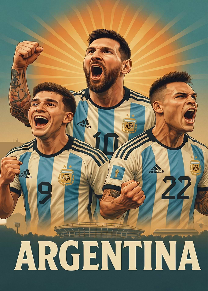 Argentina National Football Team Poster
