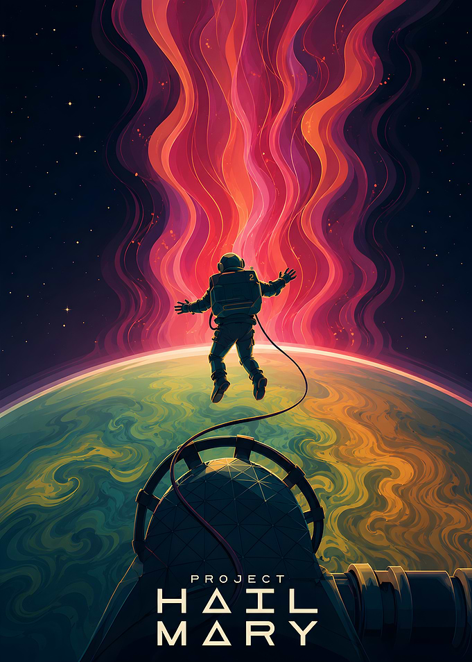 Project Hail Mary Space Poster