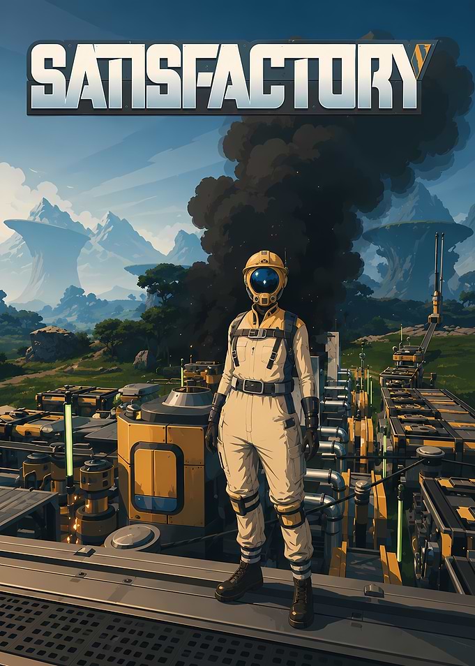 Satisfactory Game Poster
