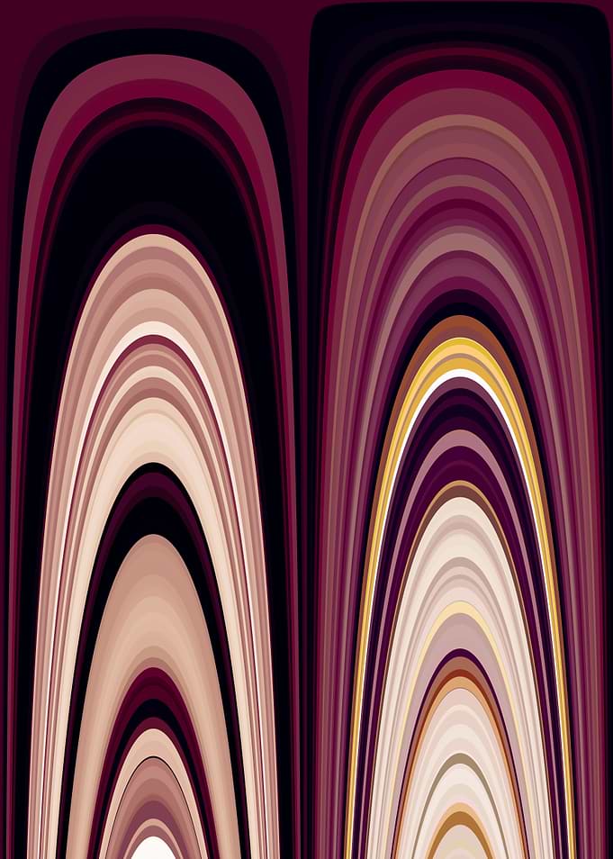 Abstract Vertical Arched Color Waves