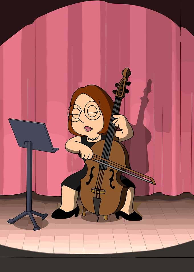 Meg Griffin Playing Cello