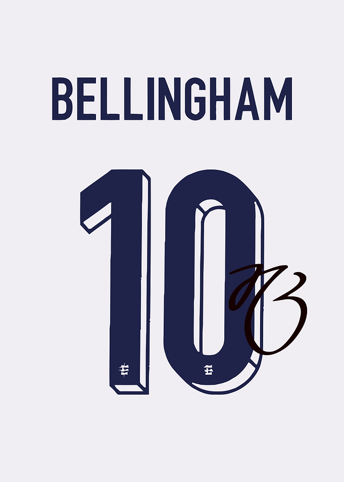 Jude Bellingham Number 10 Jersey Graphic
