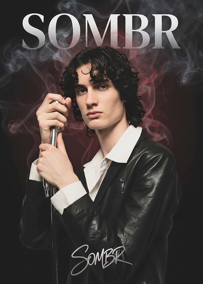 SOMBR Stylish Male Portrait Poster