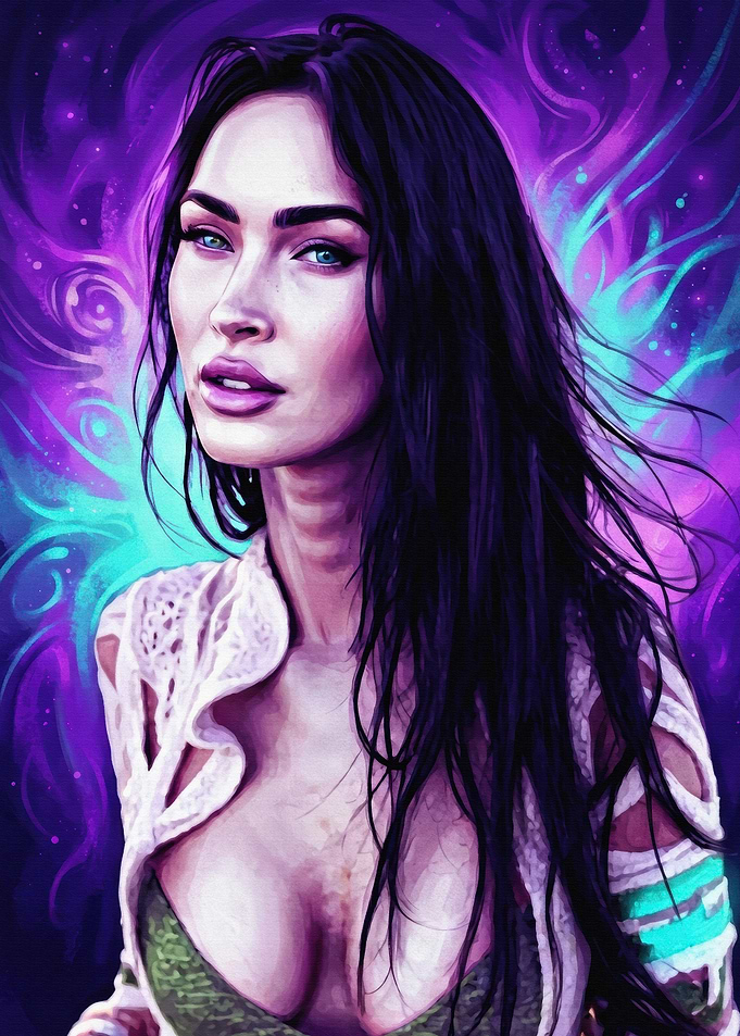 Megan Fox Digital Portrait