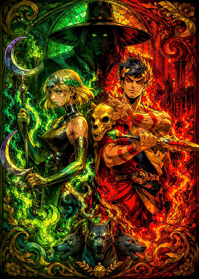 Hades Game Stained Glass Art
