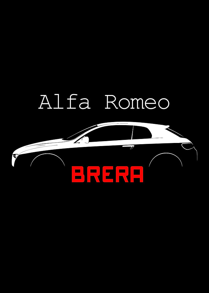 Alfa Romeo Brera Minimalist Poster
