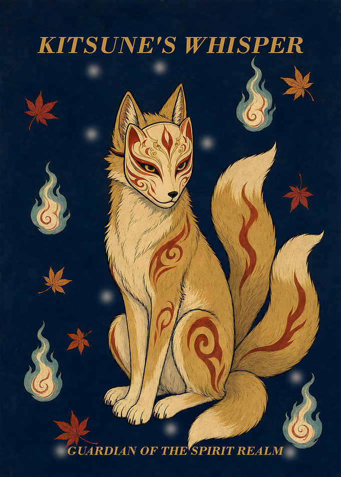 Kitsune's Whisper Japanese Spirit Art