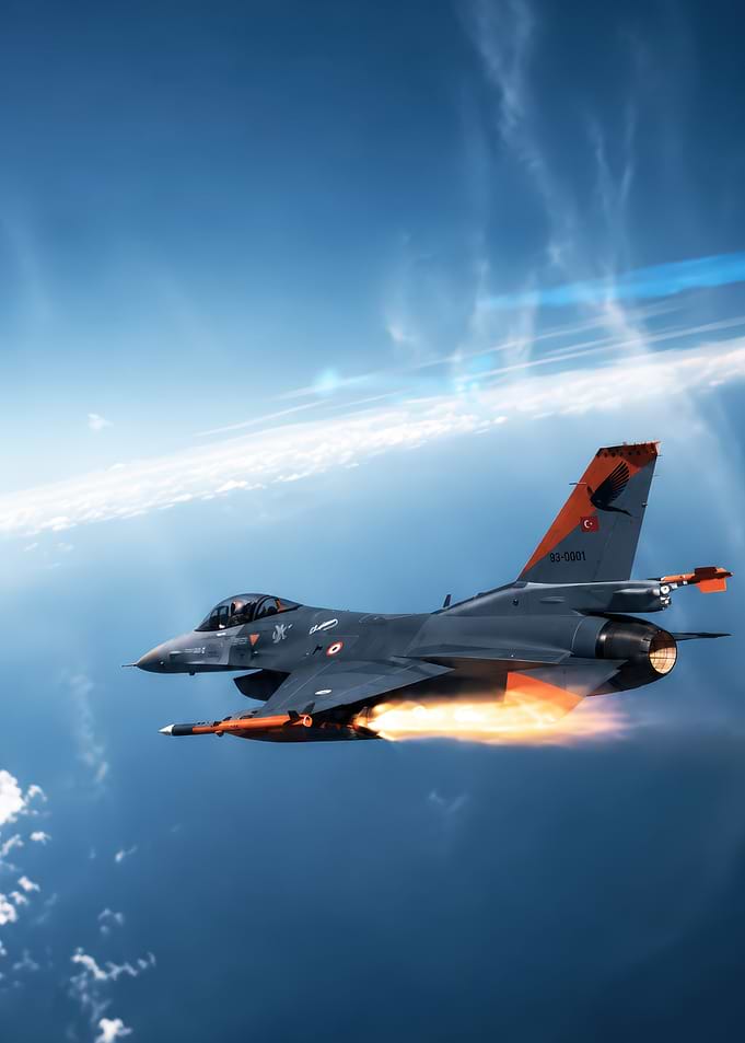 Turkish F-16 Fighting Falcon in Flight