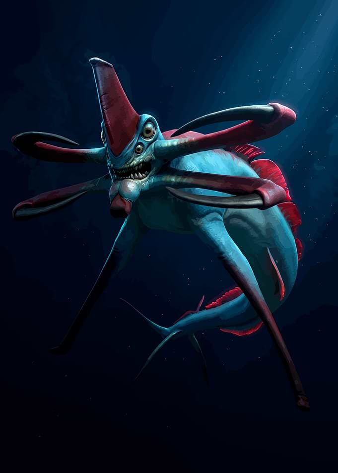 Reaper Leviathan from Subnautica