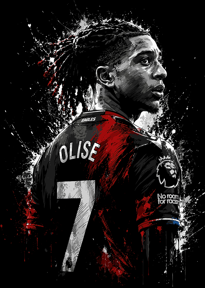 Michael Olise Crystal Palace Art Print