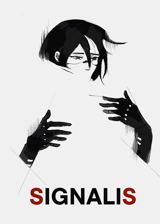 Signalis Elster Minimalist Fan Art