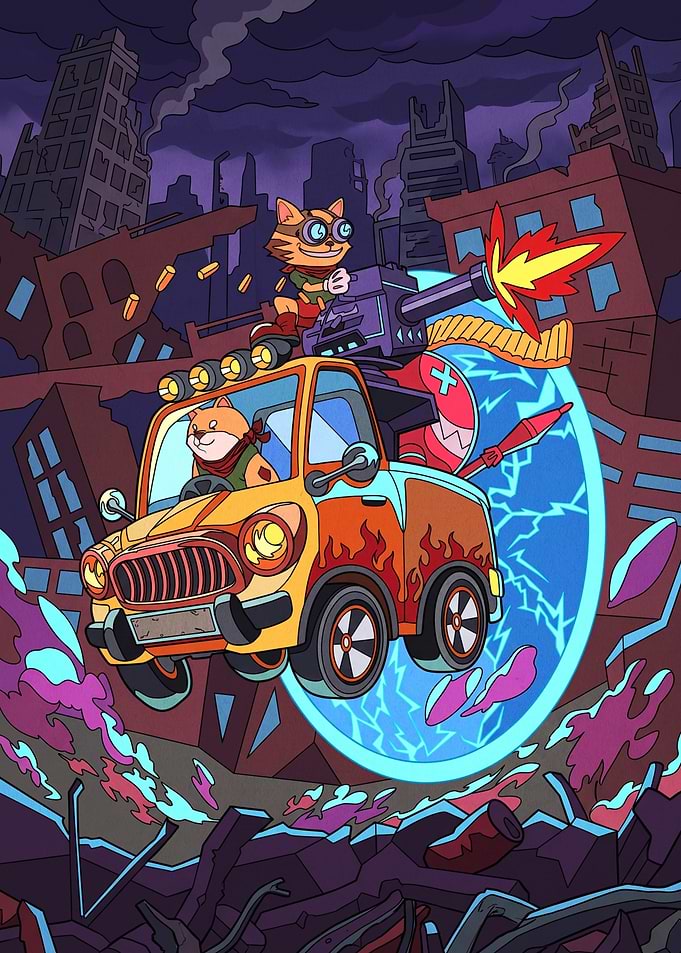 Cartoon Animals in Post-Apocalyptic Combat
