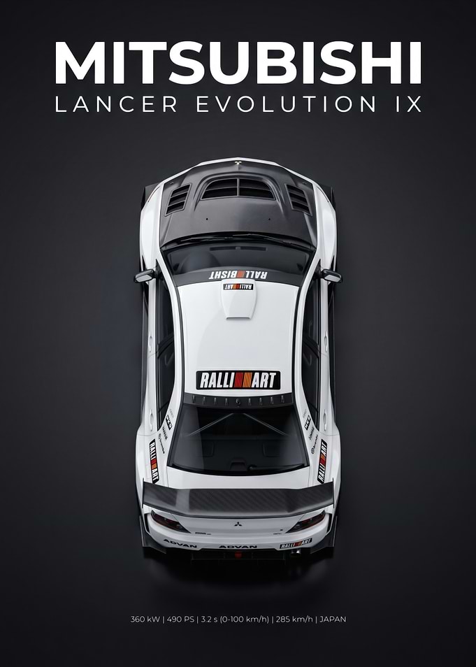 Mitsubishi Lancer Evolution IX Poster