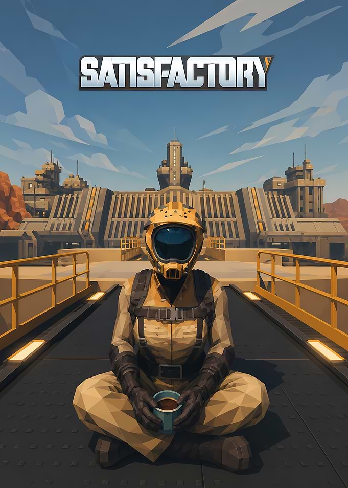 Satisfactory Game Character Sitting