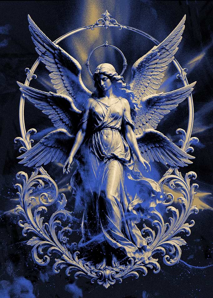 Angel in Ornate Frame