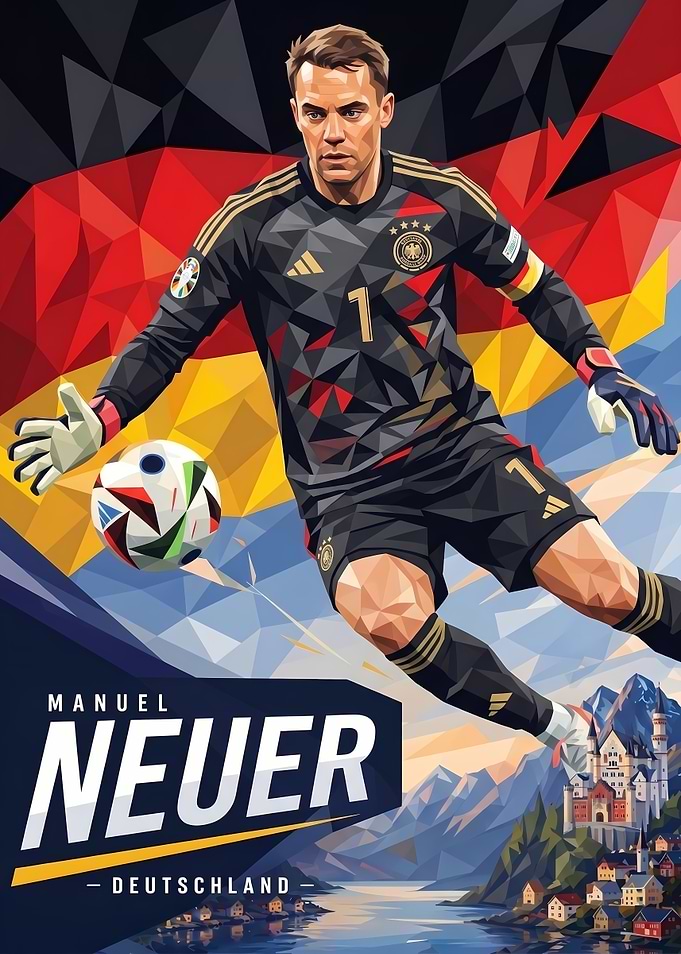 Manuel Neuer Germany Soccer Poster