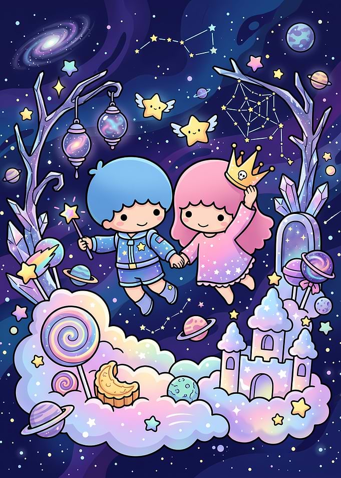 Little Twin Stars Cosmic Adventure
